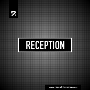 Office Sign - Reception